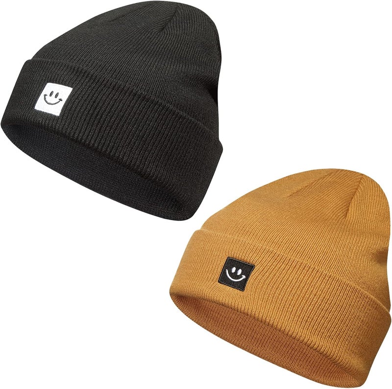 Paladoo Knit Beanie Hat for Men/Women 2Pack - Image 2